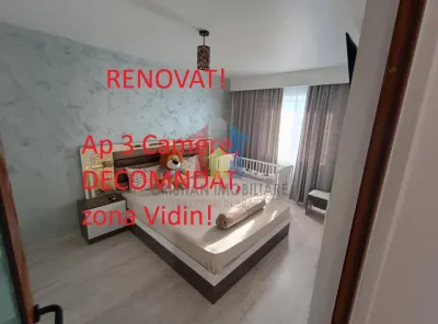 RENOVAT RECENT! AP 3 camere, Vidin, Confort 1 - 65 mp - Braila