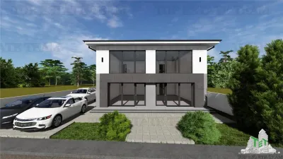 Cladire 240mp cu 2 spatii comerciale la inchiriat in centru Domnesti - foto 3