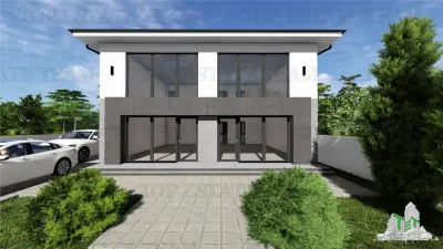 Cladire 240mp cu 2 spatii comerciale la inchiriat in centru Domnesti - foto 9
