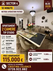 Sector 4 Metrou Aparatorii Patriei Apartament 2 Camere Mobilat si Utilat - Bucuresti