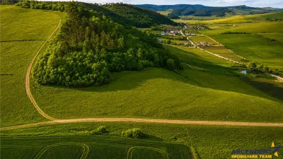 6.000 mp teren granitat de liziera compacta de padure, ecran natural de liniste, view pretios, - Sangeorgiu de Mures