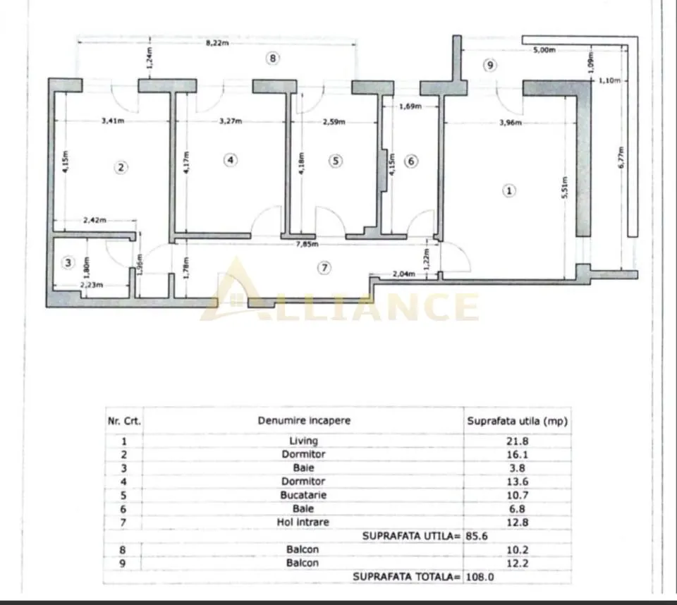 Grand Kristal Apartament 3 camere Mobilat si Utilat + Parcare Inclusa - foto 25