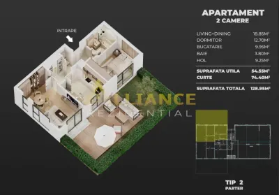 AME Residence â€“ Apartamente Noi cu 2 si 3 camere â€“ incalzire in pardoseala â€“ comision 0% - foto 5
