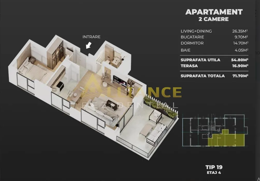 AME Residence â€“ Apartamente Noi cu 2 si 3 camere â€“ incalzire in pardoseala â€“ comision 0% - foto 10