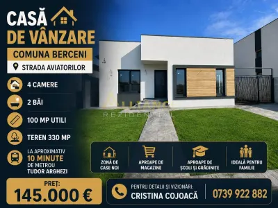 10 Minute Metrou | Str. Aviatorilor | Casa Individuala | 4 camere 2 bai | 330 mp - Berceni
