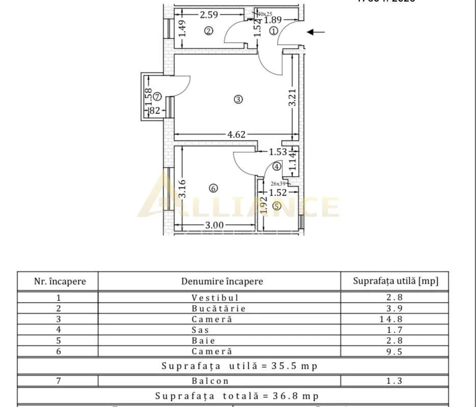 Apartament 2 camere | Constantin Brancoveanu | Etaj 2/10 | Parcare | 65.000 â‚¬ - foto 16