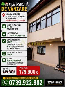 Vila insiruita P+1+M 5 camere 3 bai Primarie Popesti Leordeni - Popesti-Leordeni